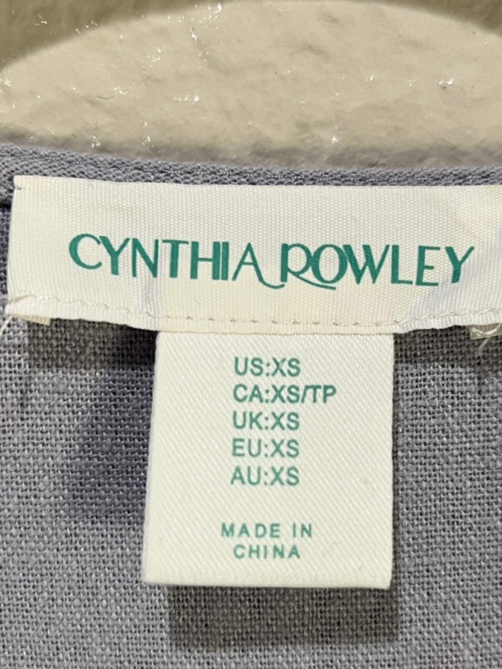 Cynthia Rowley Light Blue Puff Sleeves Babydoll Mini Dress Sz XS Boho TC0228 - Picture 3 of 8